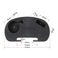 thumbnail image 4 of koolsoo 2X 1 Pce Porte-Gobelet Fauteuil Inclinable de Patio Chaise Longue avec Pince Table d'Appoint, 4 of 9