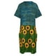 thumbnail image 4 of Rumi-vestido holgado con bolsillos para mujer traje de verano con estampado de girasoles estilo vendaje, 4 of 6