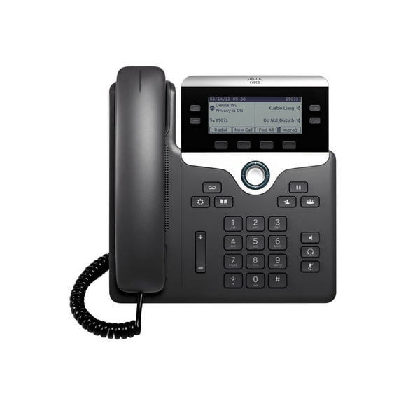 Cisco IP Phone 7841 - VoIP phone - SIP, SRTP - 4 lines - charcoal - TAA Compliant