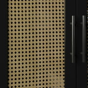 Twin Star Home Accent Cabinet in Black