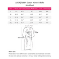 thumbnail image 4 of ANLIQI Women's 100% Cotton Robes Summer Short Sleeve Bathrobe Knee Length Sleepwear with Pockets (Purple,L), 4 of 7