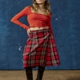 thumbnail image 2 of Women‘s Spring Solid Color Long Sleeve Square Neck Slim T-shirt, 2 of 5
