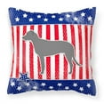 thumbnail image 2 of Carolines Treasures BB3303PW1818 USA Patriotic Irish Wolfhound Fabric Decorative Pillow, 2 of 2