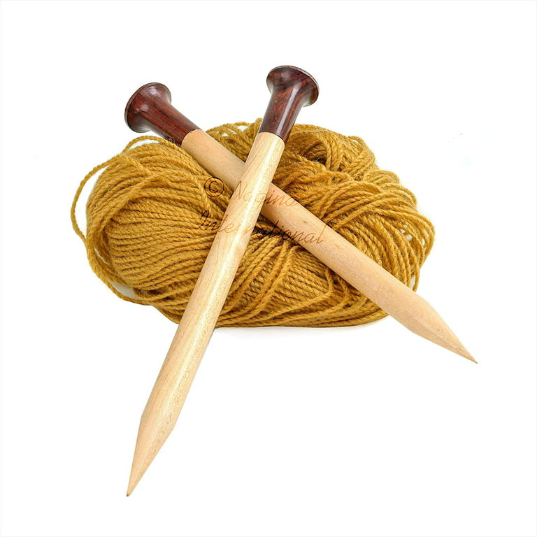 US Size 6 - 10 Rosewood & Maple Crafted Premium Yarn Knitting Needles, Stitching Accessories & Supplies