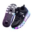 thumbnail image 2 of koolsoo Chaussures à Roulettes à DEL pour Enfants Chaussures de Patinage Décontractées avec Doubles Roues pour Garçons Filles 23,5 cm, 2 of 7