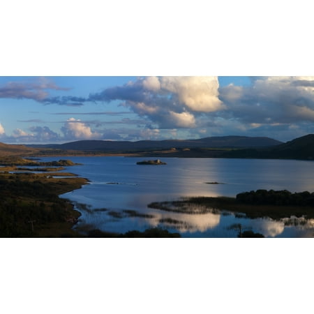 Photo Of Th 12 th Century Norman Hens Castle home of pirate Queen of Connemara Grace O`Malley Located on Lough Corrib between Maam and Doon County Galway Ireland Poster Print ()