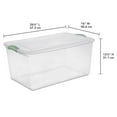 thumbnail image 3 of Sterilite 62L Latch Box - Green, 3 of 4