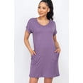 thumbnail image 5 of Short Cap Sleeve Pocket Mini T Shirt Dress, 5 of 11