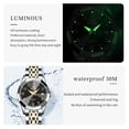 thumbnail image 5 of OLEVS Watches for Women Luxury Casual Dress Analog Quartz Digital Date Two Tone Gold Plated Stainless Steel Waterproof Luminous Female Wrist Watch Reloj para Mujer, 5 of 11