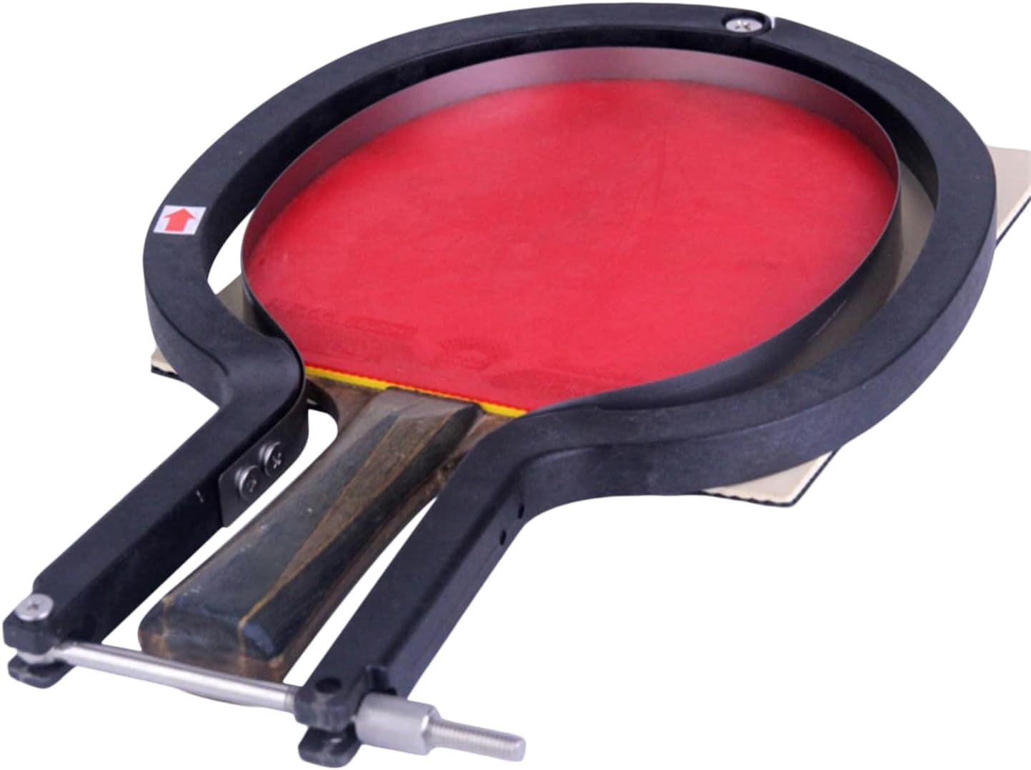 Table Tennis Racket Trimmer, Adjustable Rubber Cutting Tool for Paddle Edge Shaper, Universal Fit for Penhold Shakehand Racket Maintenance, Black