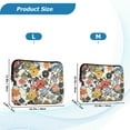 thumbnail image 4 of FORMRS 13-13.3 inch Laptop Sleeve Case Soft Carrying Quilted Computer Bag Cover, Black Flowers Pattern, 4 of 7