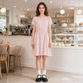 thumbnail image 5 of 12 Pairs Women’s Cotton Crew Socks – Super Soft Turn-Cuff Ruffle Frilly Design (fit US 6-9), 5 of 7
