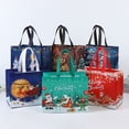 thumbnail image 3 of Injueey 20 pack/lote bolsas de mano navideñas con asas embalaje de regalo tela de tamaño adecuado de amplia aplicación Kits de decoración para fiestas, 3 of 6