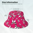 thumbnail image 3 of Yiaed Butterfly Print Reflective Stripe Bucket Hat Unisex Funny Outdoor Fisherman Cap Beach Sun Hat, 3 of 5
