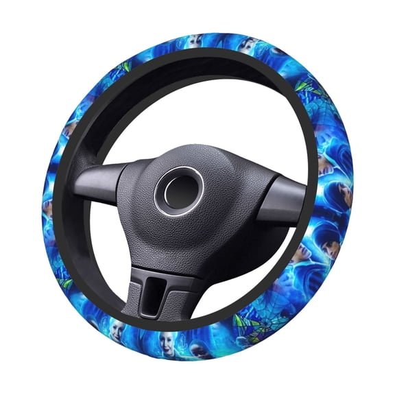 Movie Beauty Steering Wheel Cover Elastic Stretch Breathable Vehicle Steering Wheel Protector Car Interior Accessories