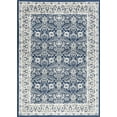 thumbnail image 3 of Madison Traditional 9' x 12' Dark Blue Polypropylene Indoor Area Rug, 3 of 9