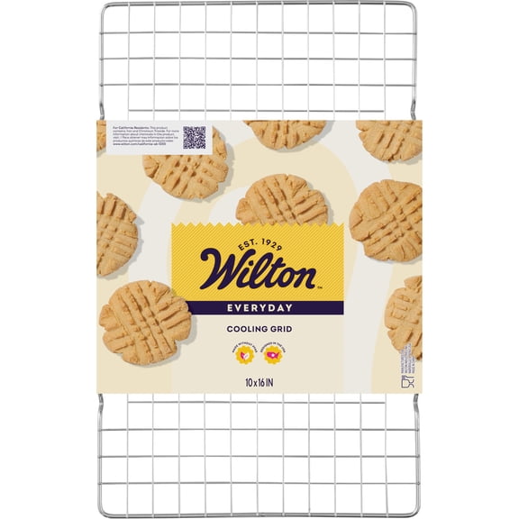 Wilton Everyday Chrome-Plated Cooling Grid, 10 x 16 in., Rectangular, Packaging May Vary