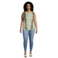 thumbnail image 2 of Terra & Sky Women's Plus Size Cross Top Tank, 2 of 5