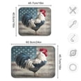 thumbnail image 2 of Kitchen Drying Mat Kitchen Drying Pad 16x18In Drying Dish Mat Dish Drying Mats Kitchen Countertop Multi-Function Drain Drying Mat Fierce Rooster, 2 of 3
