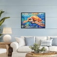 thumbnail image 2 of Stupell Industries Brown Sea Turtle Under Surface Black Framed Giclee Art, design by LSR Design Studio, 20 x 30, 2 of 8