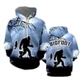 thumbnail image 5 of Nueva sudadera con capucha con estampado 3D en blanco y negro de Sasquatch Bigfoot, sudadera informal unisex, ropa de calle de tendencia, camisetas con capucha con personalidad, 5 of 5