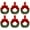 C, variant on Red Berry Bow Mini Christmas Wreath 3.94 Inch Kitchen Cabinet Decor - Festive Window Door Holiday Decoration with Ribbon - Set of 12 Small Christmas Wreaths for Home Seasonal Decorating