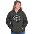 thumbnail image 5 of Bad Moms Club Funny Mothers Day Skull Zip Hoodie Sweatshirt Women Brisco Brands S, 5 of 6