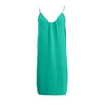 thumbnail image 4 of JIAYUE Women's Dress V-Neck Spaghetti Strap Knee-Length Design Sleeveless Open Back Loose Fit Casual Trendy Female Dresses, 4 of 8