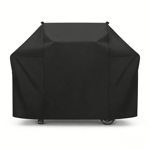 55 Inch Gas BBQ Grill Cover for Outdoor Grill, Heavy Duty Waterproof, UV & Fade Resistant BBQ Cover, Black