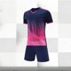 thumbnail image 5 of Odeerbi Niños Niñas Rápido Seco Juego de Entrenamiento de Fútbol Gradiente Geométrico Cuello En V Camiseta Shorts Conjunto Atlético Para 5-17 Años, 5 of 7