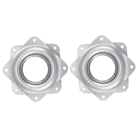 2X Lazy Ball Bearing Metal Swivel Plate - 95 x 95 x 9 mm