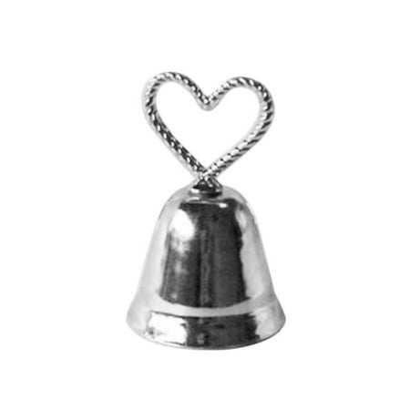 Gold Bell Place Card Holders - Wedding Seat Card Heart Clip Kissing Bell Lucky Seat Card Holder Clamps Table Number Holder