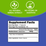 VH Nutrition Rhodiola Rosea Supplement 700mg - 3% Salidrosides Standardized for Brain, Stress & Mood Support - 60 Capsules