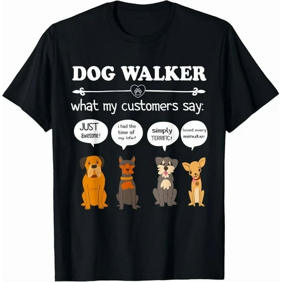 Kiraa Tee With Dog Walker Dog Lovers Pet Care Dog Walker Tee Gift Unisex T-Shirt