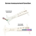 thumbnail image 4 of YIFAEUX 3-in-1 Chain Measurer Ruler Bicycle Chain Wear Indicator Tool High Strength Rustproof Corrosion-Resistant Screw Measurement Bike Gauge Tool, 4 of 6