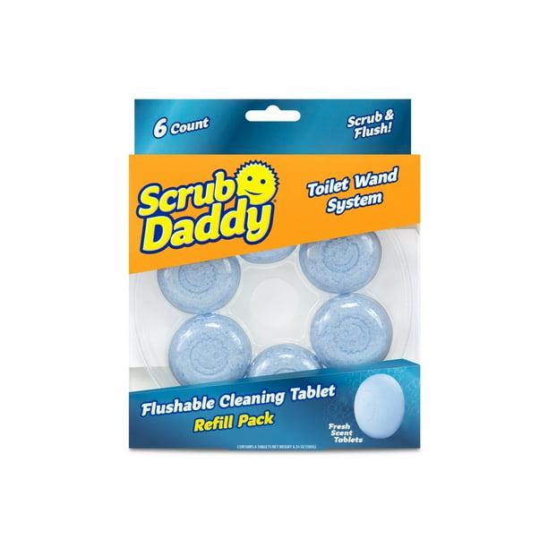 Scrub Daddy Toilet Brush Wand and Self Standing Toilet Brush Holder