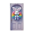 thumbnail image 2 of HongHeng Happy Easter Door Cover Bunny Banner Large Fabric Colorful Spring Welcome Decoration for Easter Party Photo Booth Background Favor Supplies, 35 x 71 Inches, 2 of 6