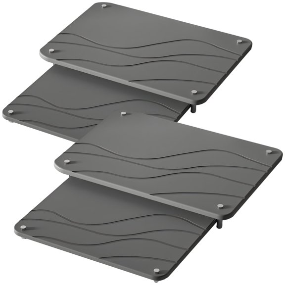 2 Pcs Large Stone Drying Mats, Quick Drying Stone Mats for Kitchen Counter, Non-Slip Diatomaceous Earth Drying Pads, Ideal for Keeping Counters Clean