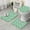 Green Cartoon Unicorn, variant on Green Cartoon Unicorn Lightning MAGIC Cloud Pattern Bathroom Rugs Sets 3 Piece,Toilet Cover Set,Absorbent Non Slip Bathroom Mats Sets with U-Shaped Contour Rug Toilet Rug Set