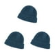 thumbnail image 1 of Minnieouse Gorros Gorros de punto de invierno Lana Lindo Cuff Hat Pullover Hip Hop Ropa fría a prueba de viento Regalos para esquiar azul Type1 NO1, 1 of 6