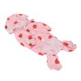 thumbnail image 2 of Dog Raincoat Hooded Reflective Breathable Lightweight Strawberry Patterns Puppy Rain Jacket for Daily Walking XL, 2 of 14