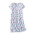thumbnail image 4 of beishanbush Nightgowns for Women Cotton Sleep Shirts Womens Nightgown Short Sleeves Print Night Shirts Soft Sleepwear Clearance Nightgown, 4 of 4