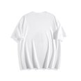 thumbnail image 2 of Women's White Crew Neck Short Sleeve Cotton T-Shirt, Vintage Dark Thorn Black Rose Floral Flat Graphic Tee, Soft Breathable Casual Summer Top for Daily Sports Leisure Outfits, 2 of 8