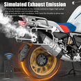 thumbnail image 5 of 1/6 Alloy RC Motorcycle, Full-Function Remote Control Bike Model with Lights, Sound, Exhaust Spray, Rear Wheel Drive, Realistic Scale Motorbike RTR(R1250GS Black), 5 of 7