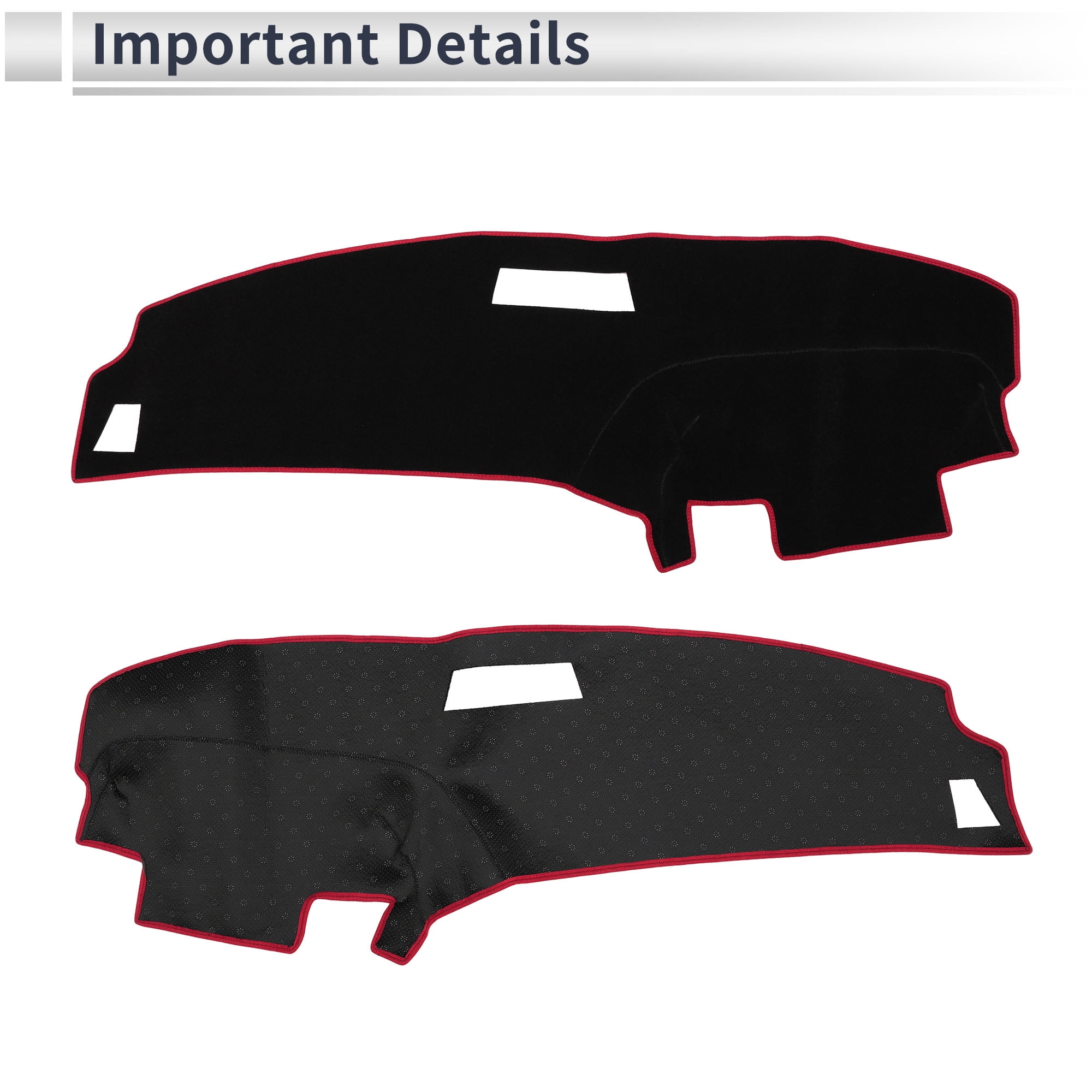 Unique Bargains Front Dashboard Cover for Ford for Ranger 1989-1994 Non-Slip Dash Cover Mat Polyester Silicone