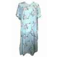 thumbnail image 2 of Claudel Robe de Nuit Adaptative pour Femmes, Aqua Floral, S/M, 2 of 5