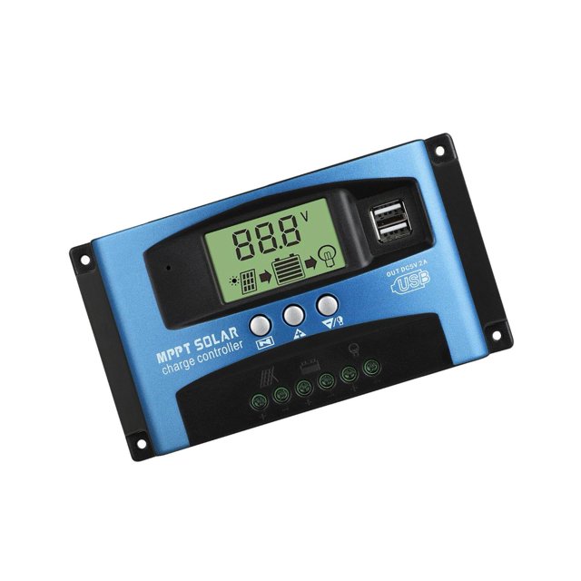 Solar Charge Controller Dual USB Regulator 12V/24V Voltage switch Voltage Stabilizer 50A