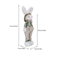 thumbnail image 3 of Fall Decor Chuangda New Retro Handmade Large Rabbit Shooting Props Window Decoration Living Room Ornaments For Garden Outdoor Decorations, 3 of 9