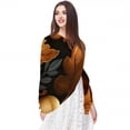 thumbnail image 5 of Thanksgiving Oak Elegant Chiffon Silk Hair Scarves - Lightweight and Breathable - 180*73 Size - Stylish Accessory for Women, 5 of 6