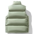 thumbnail image 4 of Xzbqbs Men's Puffer Jacket Casual Windbreaker Windproof Full Zip Fashion Winter Coat Warm Thickened Sleeveless Outwear Down Jacket, 4 of 4